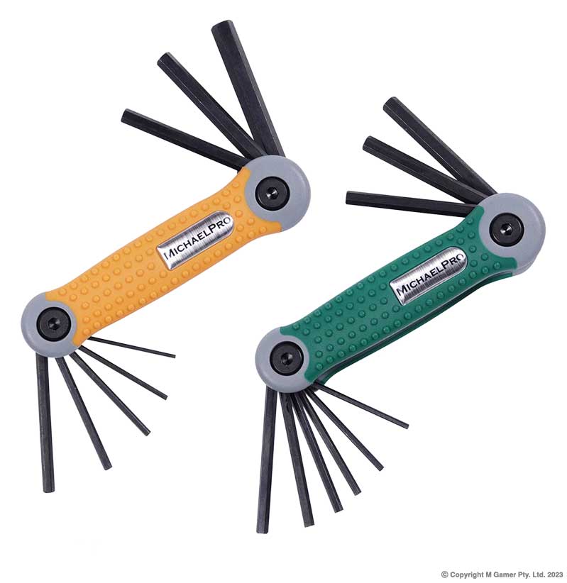 Folding Imperial & Metric Hex Key Set